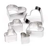 stainless steel heart shaped cookie cutters set