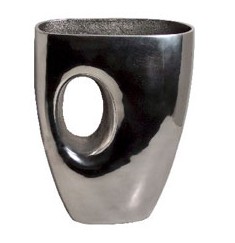 aluminum vase pinched look