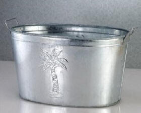 galvanized party tub