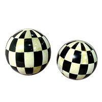 gazing balls bone crafted 