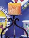 iron wall candle holder