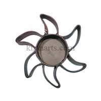 iron tea light candle holder - sun shape