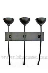 candles sconce for three pillar candles