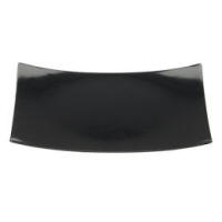 square charger plate, black chargers plates, steel dinner ware