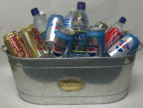 galvanized beverage tub