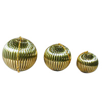 brass gazing balls