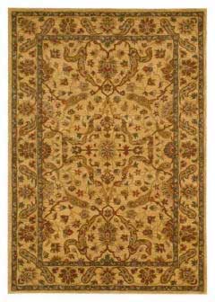 handmade persian wool area rug with art silk