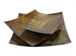 antique square charger plate